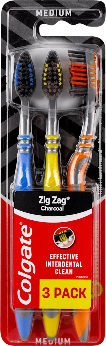 Četkica za zube COLGATE Zig Zag Charcoal 3kom