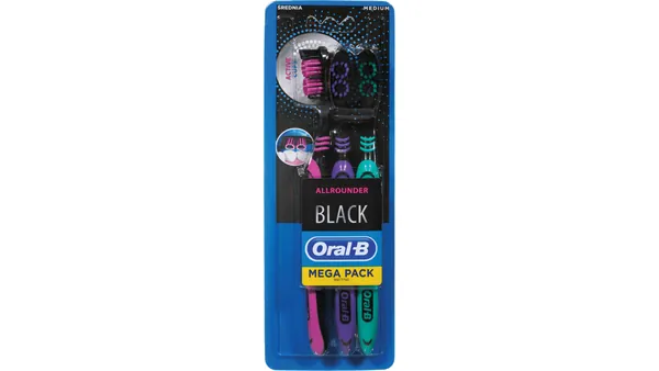 Četkica za zube ORAL B Allrounder black 3kom