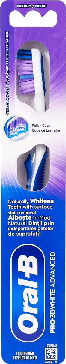 Četkica za zube ORAL B Oral-B Pro 3D White Advanced ručna