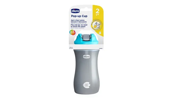 CHICCO čaša sa mekanim piskom (24m+) 350ml plava