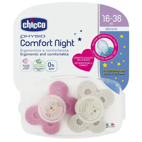 CHICCO noćna laža Comfort za devojčice (16-36m) 2kom
