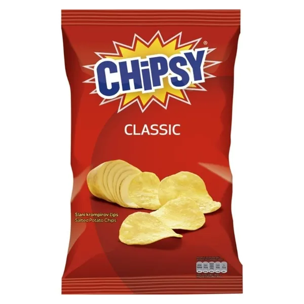 Čips CHIPSY classic slani 210g