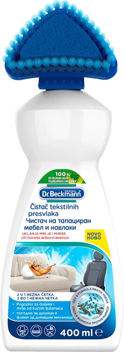Čistač tekstilnih presvlaka DR. BECKMANN sa četkom 400ml