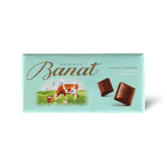 Čokolada BANAT mlečna  90g