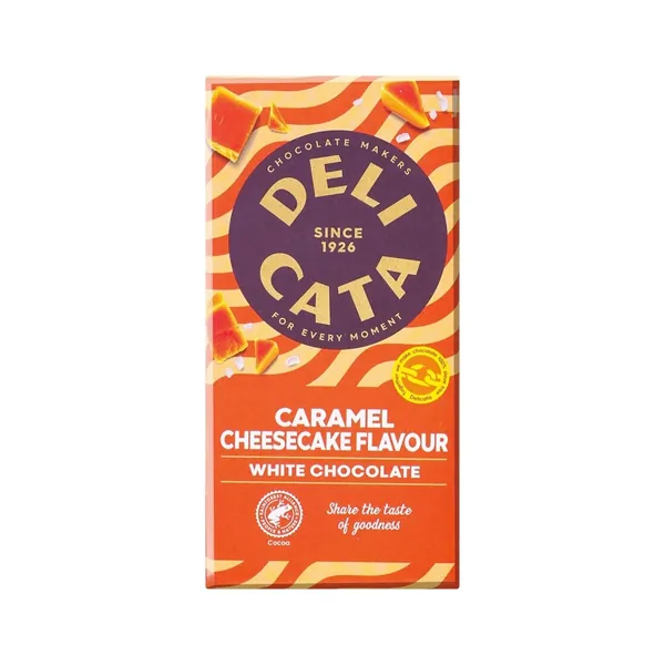 Čokolada DELICATA bela karamela cheescake 150g