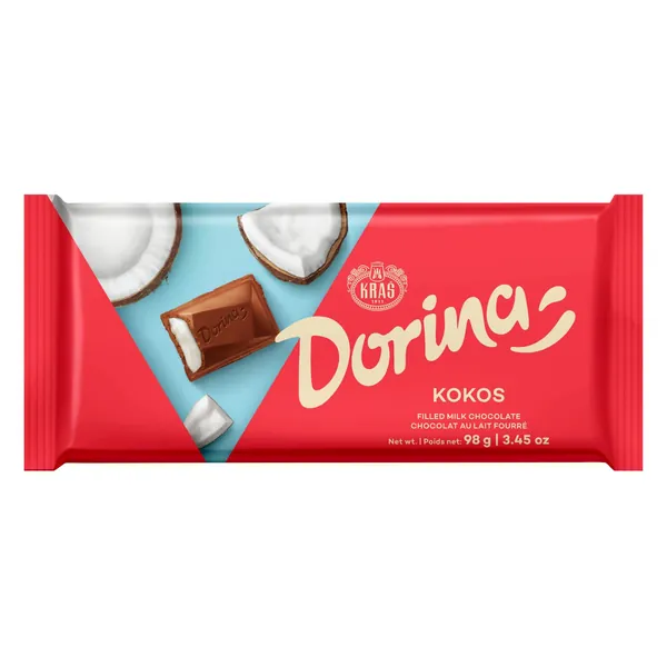 Čokolada DORINA kokos 98g