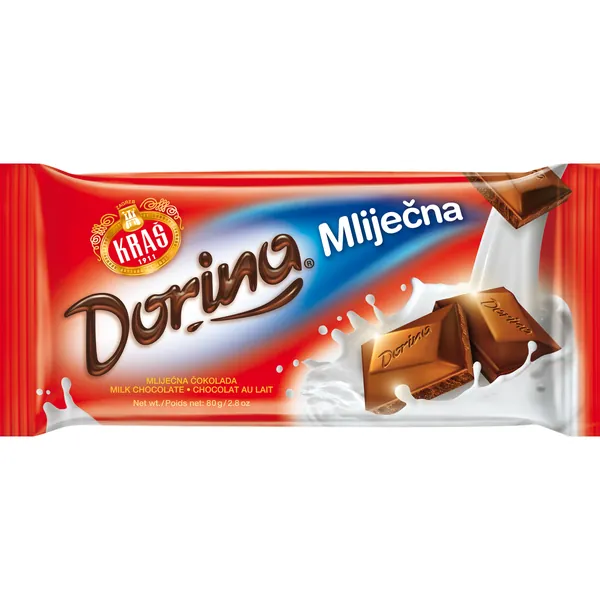 Čokolada DORINA mlečna 80g