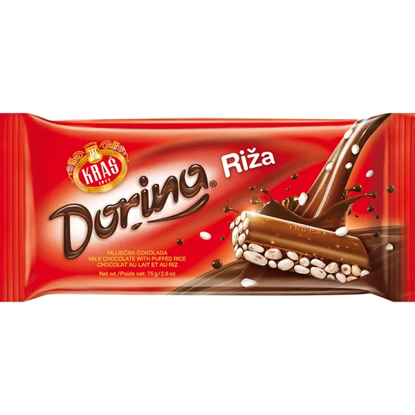 Čokolada DORINA riža 75g