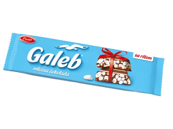 Čokolada GALEB mlečna sa rižom 180g