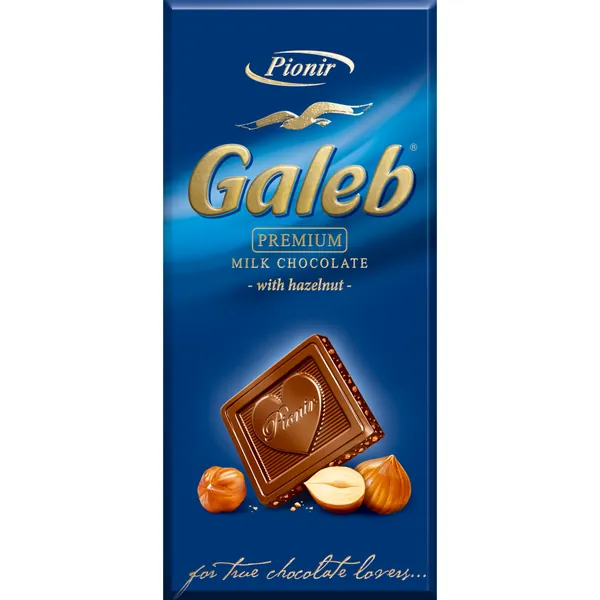 Čokolada GALEB premium mlečna sa lešnikom 100g
