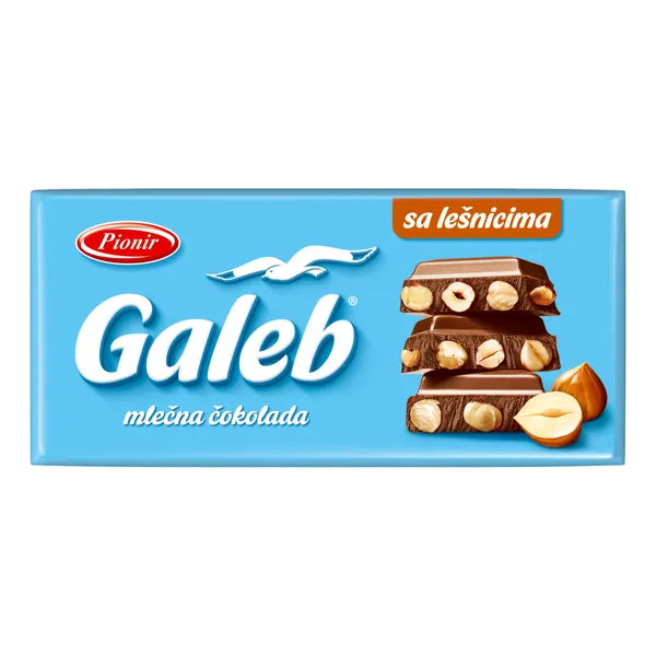 Čokolada GALEB sa celim lešnikom 200g
