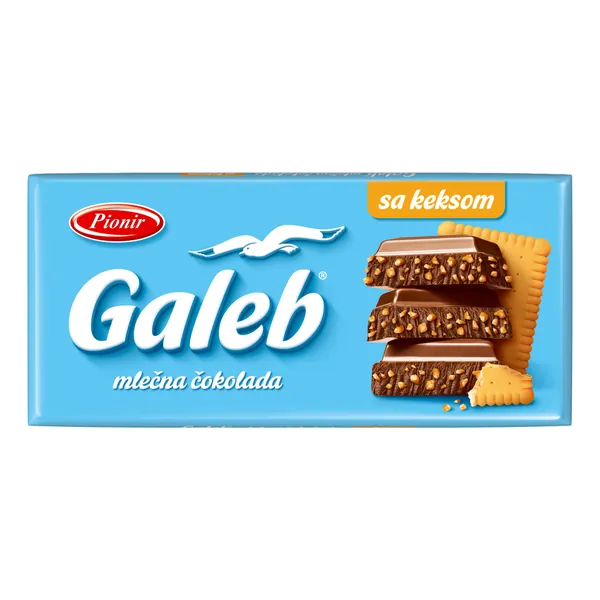 Čokolada GALEB sa keksom 170g