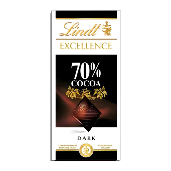 Čokolada LINDT Excellence crna 70% kakao 100g