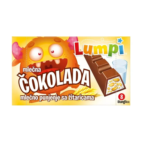 Čokolada LUMPI žitarice 80g
