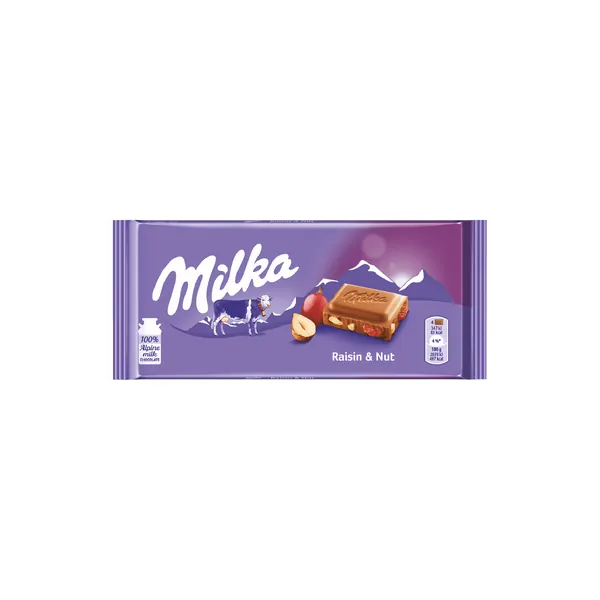 Čokolada MILKA grozđice lešnik 100g