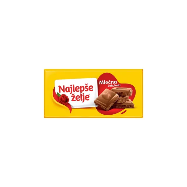 Čokolada NAJLEPŠE ŽELJE mlečna 160g
