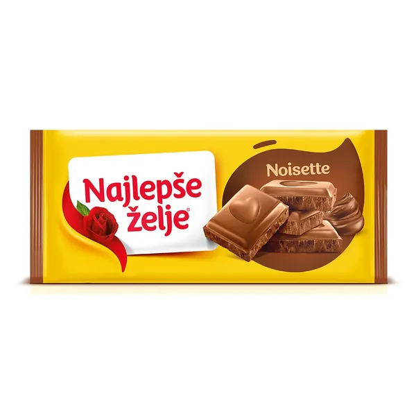 Čokolada NAJLEPŠE ŽELJE noisette 180g