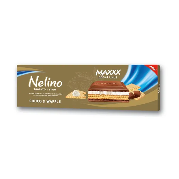 Čokolada NELINA mlečna waffle 190g