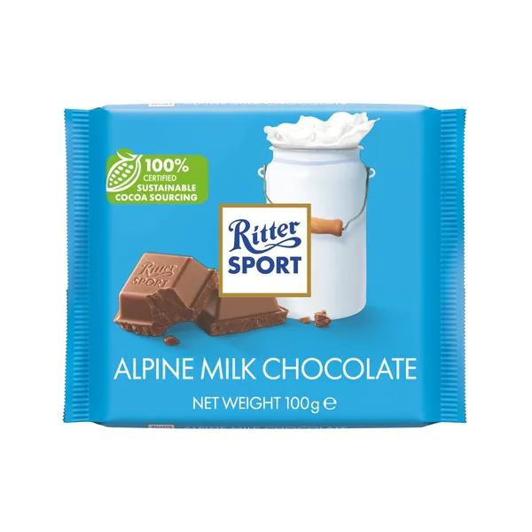 Čokolada RITTER SPORT alpine milk 100g