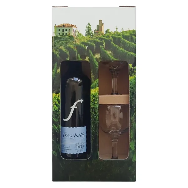 Crno vino CARLDIROLA set sa dve čaše