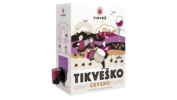 Crno vino TIKVEŠ bag in box 3l