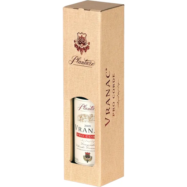Crno vino VRANAC PRO CORDE PLANTAŽE u kutiji 0.75l