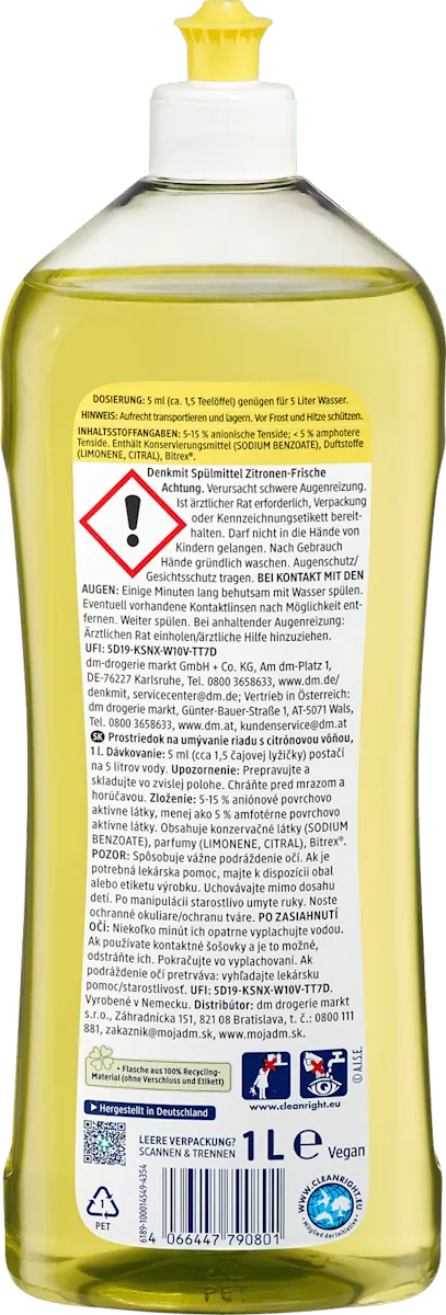 Det.za ruč.pr.sud DENKMIT limun 1l