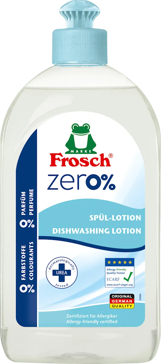 Det.za ruč.pr.sud FROSCH Zero sensitive 500ml