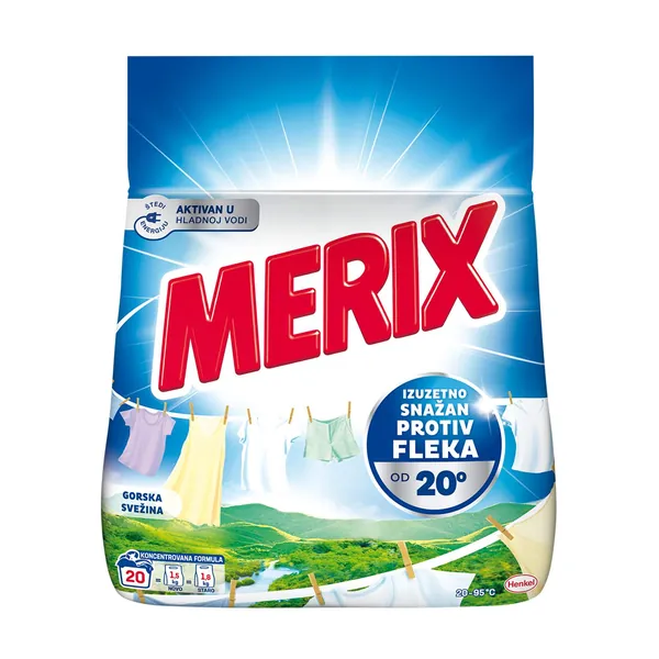 Deterdžent za pranje veša MERIX gorska svežina 20 pranja (1,5kg)
