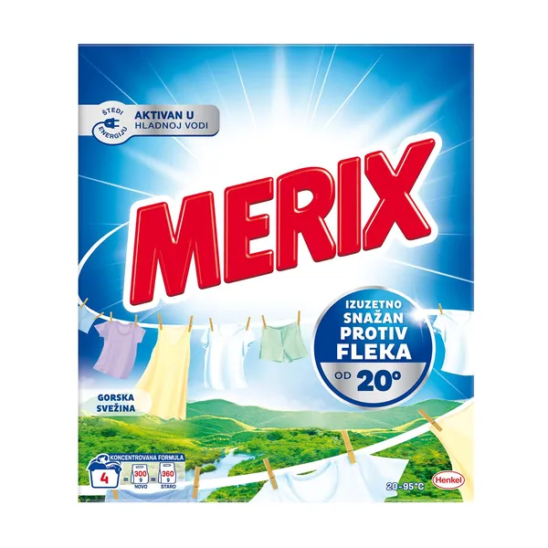Deterdžent za pranje veša MERIX gorska svežina 4 pranja (300g)