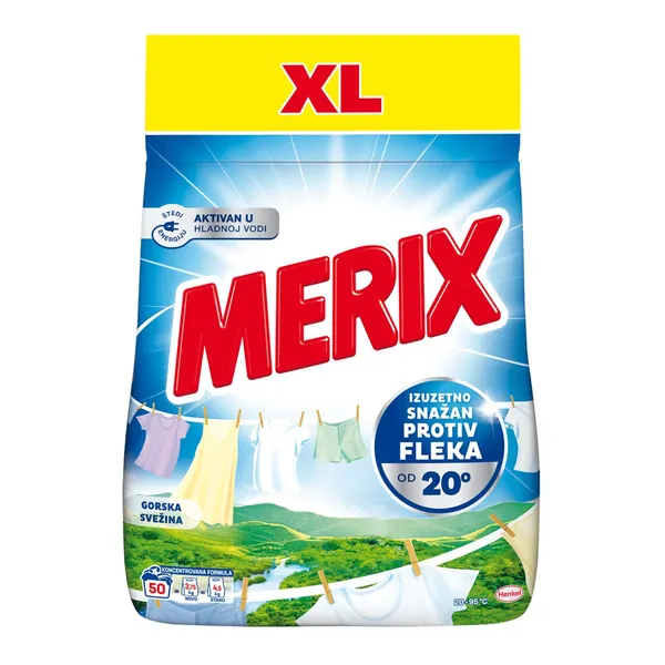 Deterdžent za pranje veša MERIX gorska svežina 50 pranja (3,75kg)