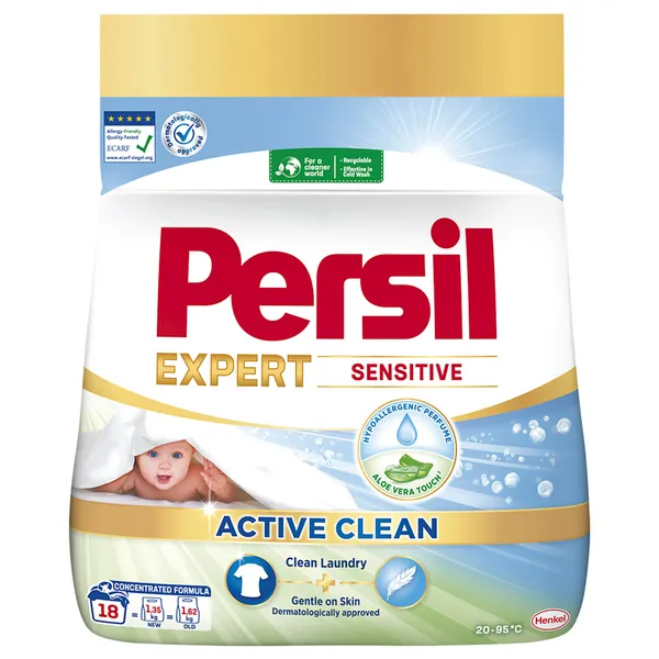 Deterdžent za pranje veša PERSIL Power expert sensitive 18 pranja (990g)
