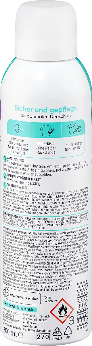 Dezodorans BALEA 5in1 Protection anti-transpirant 200ml