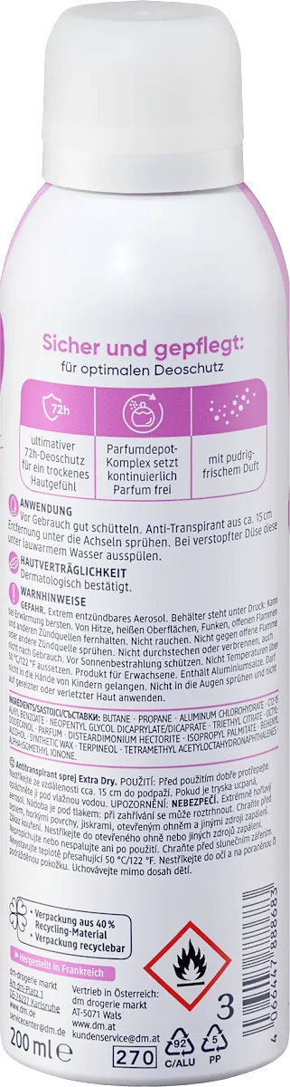 Dezodorans BALEA Extra dry anti-transpirant 200ml