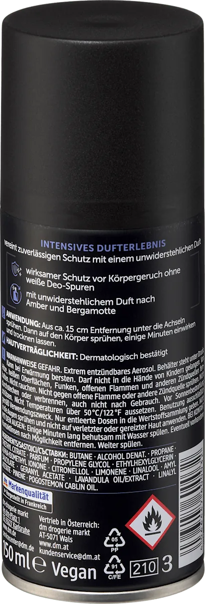 Dezodorans za muškarce BALEA MEN Dark elegance 150ml