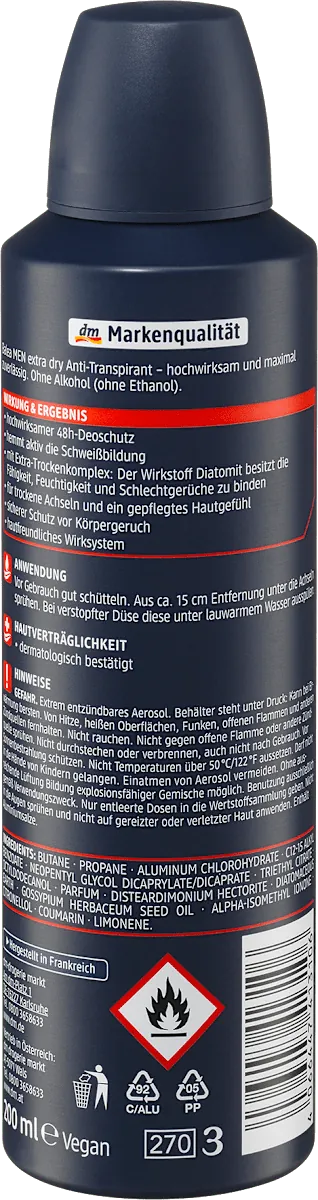 Dezodorans za muškarce BALEA MEN Extra dry 200ml