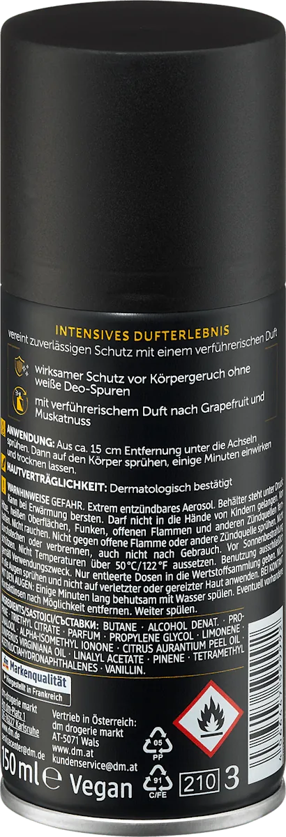 Dezodorans za muškarce BALEA MEN Golden intense 150ml