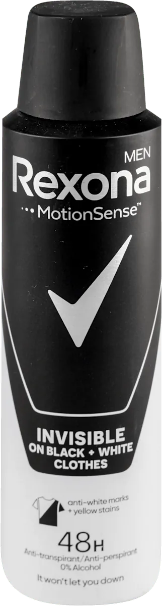 Dezodorans za muškarce REXONA Invisible Black & White u spreju za muškarce 150 ml