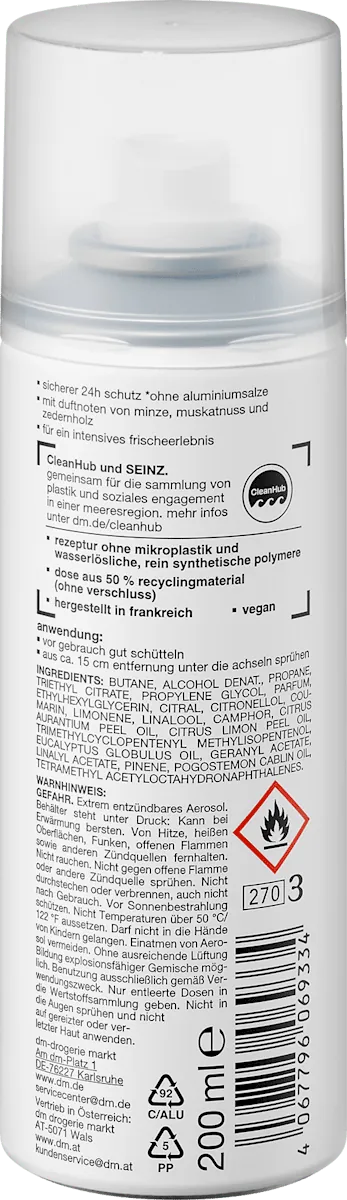 Dezodorans za muškarce SEINZ osvežavajući 200ml