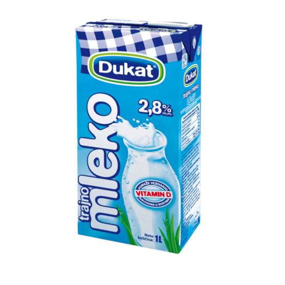 Dugotrajno mleko DUKAT 2.8%mm 1L