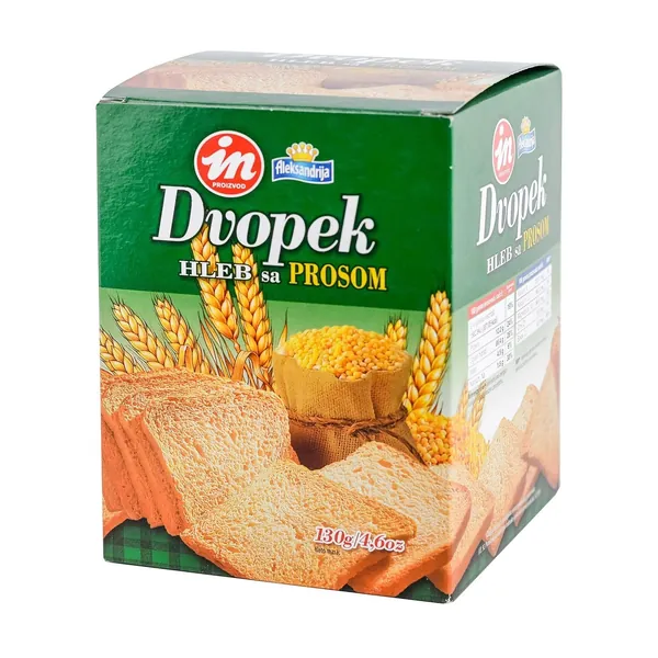 Dvopek ALEKSANDRIJA sa prosom 130g