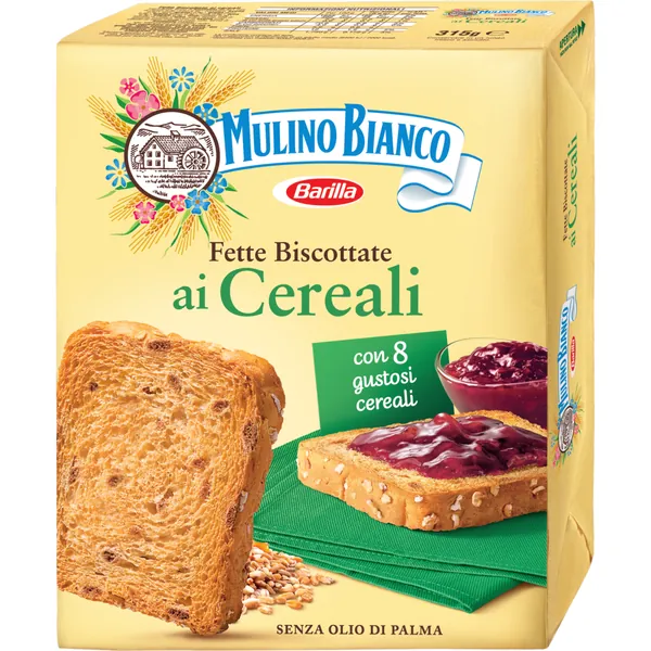 Dvopek BARILLA mulino bianco 8 žitarica 315g