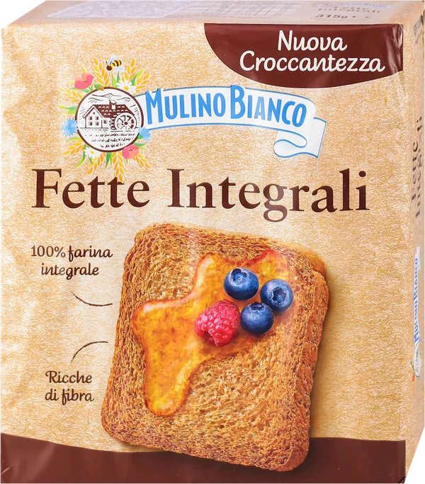 Dvopek BARILLA Mulino bianco Fette Integrali 310g