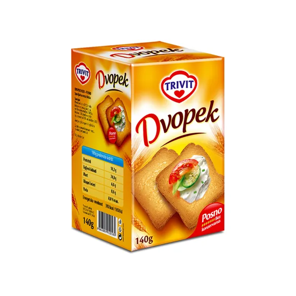 Dvopek TRIVIT posni 140g