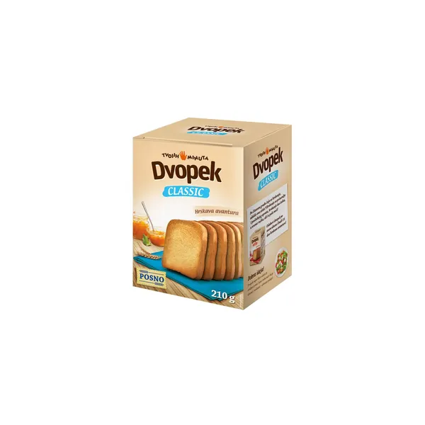 Dvopek TVOJIH 5 MINUTA beli 210g