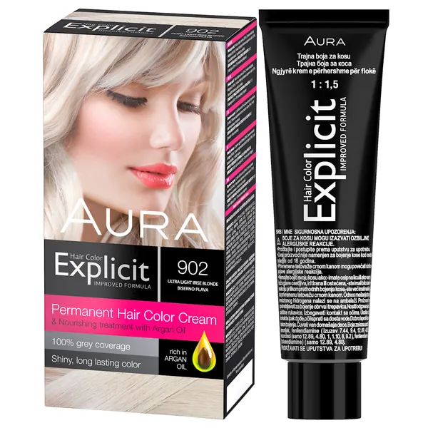 Farba za kosu AURA EXPLICIT 902 Biserno plava