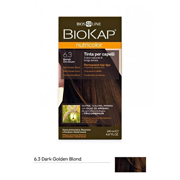 Farba za kosu BIOKAP 6.3 Dark Golden Blond