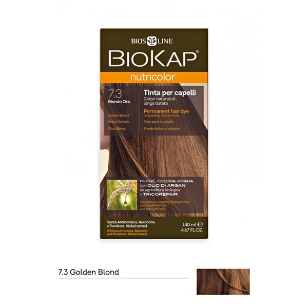 Farba za kosu BIOKAP 7.3 Golden Blond