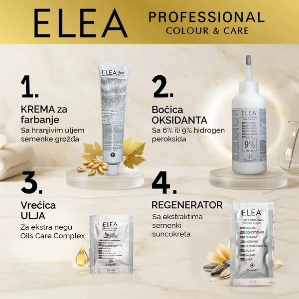 Farba za kosu ELEA Profesional No 09.1 138ml
