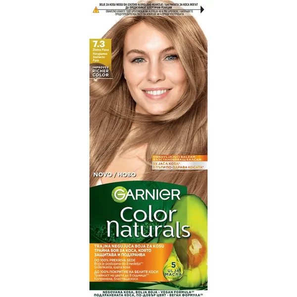 Farba za kosu GARNIER COLOR NATURALS 7.3 zlatno plava